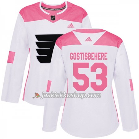 Nainen NHL Philadelphia Flyers Pelipaita Shayne Gostisbehere 53 Adidas 2017-2018 Valkoinen Vaaleanpunainen Fashion Authentic Nainen NHL Philadelphia Flyers Pelipaita Shayne Gostisbehere 53 Adidas 2017-2018 Valkoinen Vaaleanpunainen Fashion Authentic
